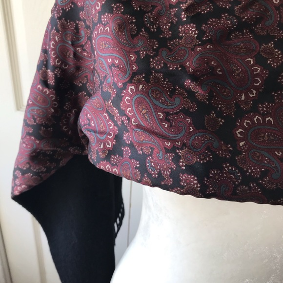 Vintage Italian Silk and Wool Scarf - Picture 8 of 8
